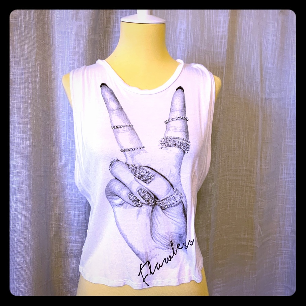Flawless Peace Sign Crop Top